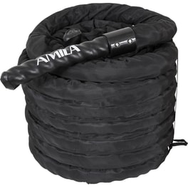 Σχοινάκι Crossfit Amila Battle Rope 84551 1500 cm - Μαύρο