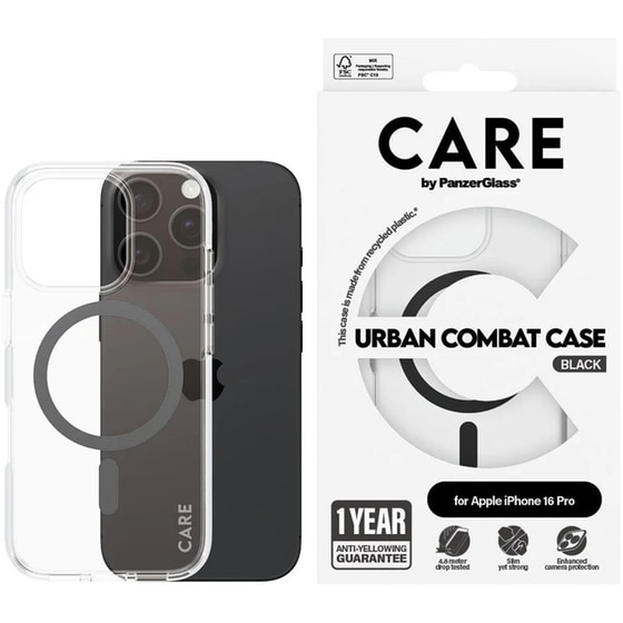 Θήκη Apple iPhone 16 Pro - PanzerGlass Urban Combat Case - Black image 1