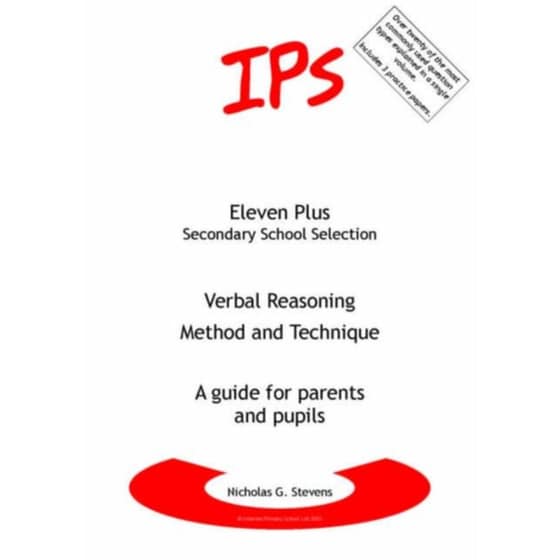 Verbal Reasoning - Method and Technique : A Guide for Parents and Pupils image 0