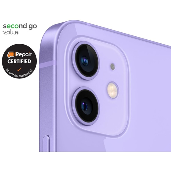 Μεταχειρισμένο Apple iPhone 12 64GB Purple second go value Certified by iRepair image 3