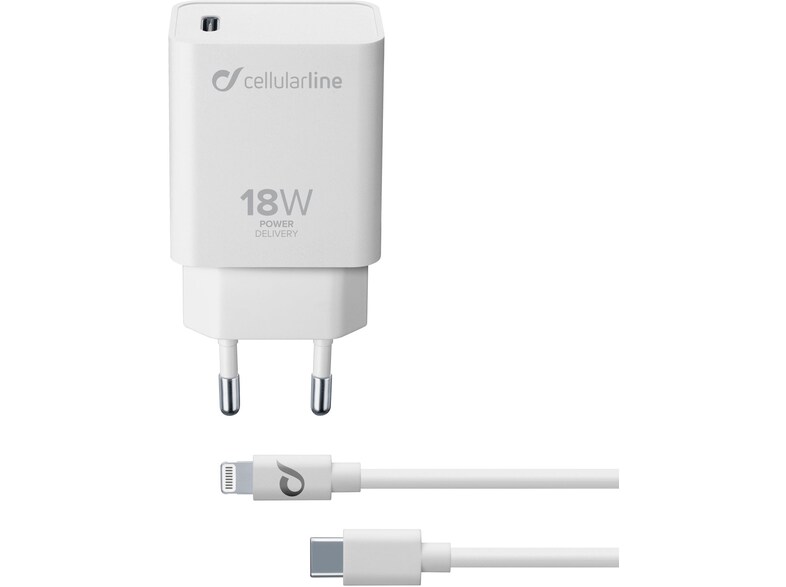 Image of TRAVEL CHARGER CELL L TYPE-C 18W&amp;CAB WHT