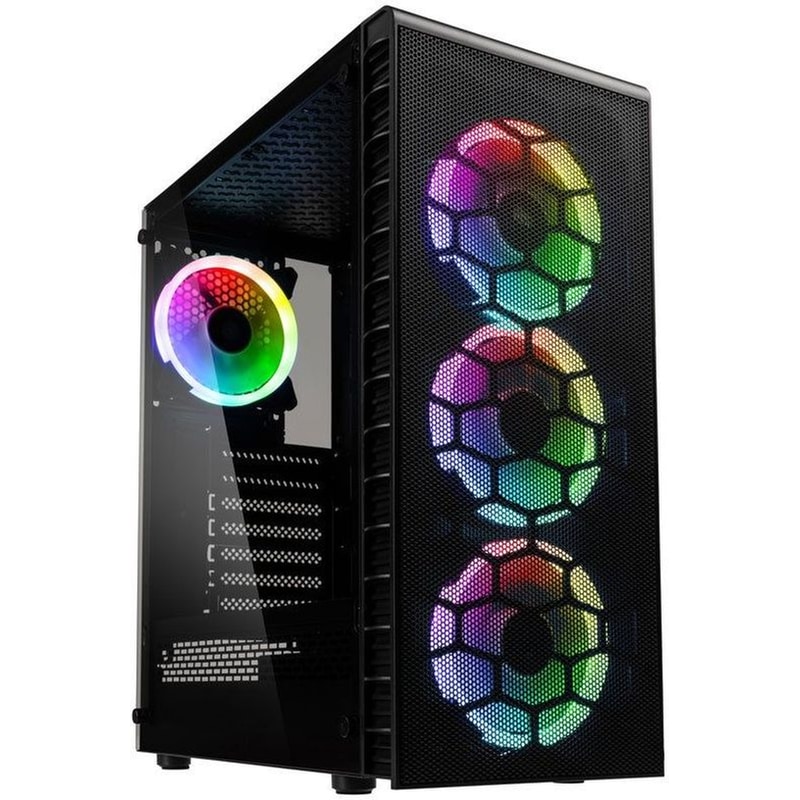 CASEKING Κουτί Desktop Kolink Observatory Lite Mesh RGB Midi Tower - Μαύρο