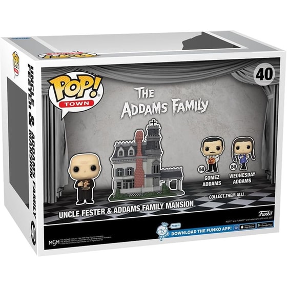 Funko Pop! Town - The Addams Family - Uncle Fester And Addams Family Mansion #40 image 2