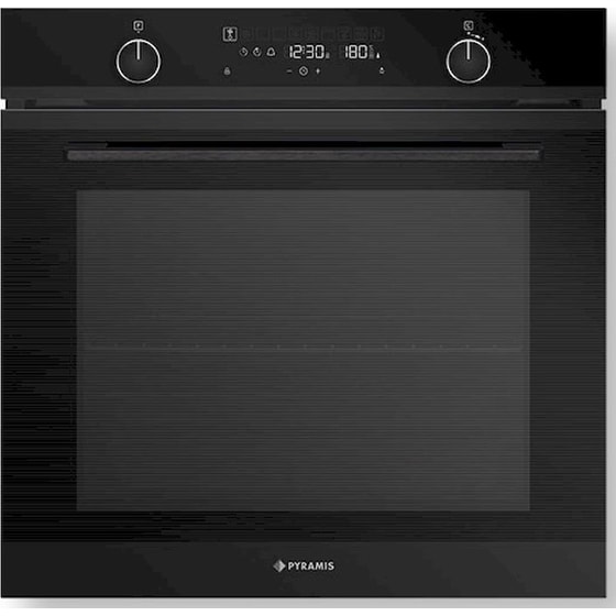 PYRAMIS PO78094010EBLΜ 78 Lt Μαύρο Εντοιχιζόμενος Φούρνος Άνω Πάγκου image 0