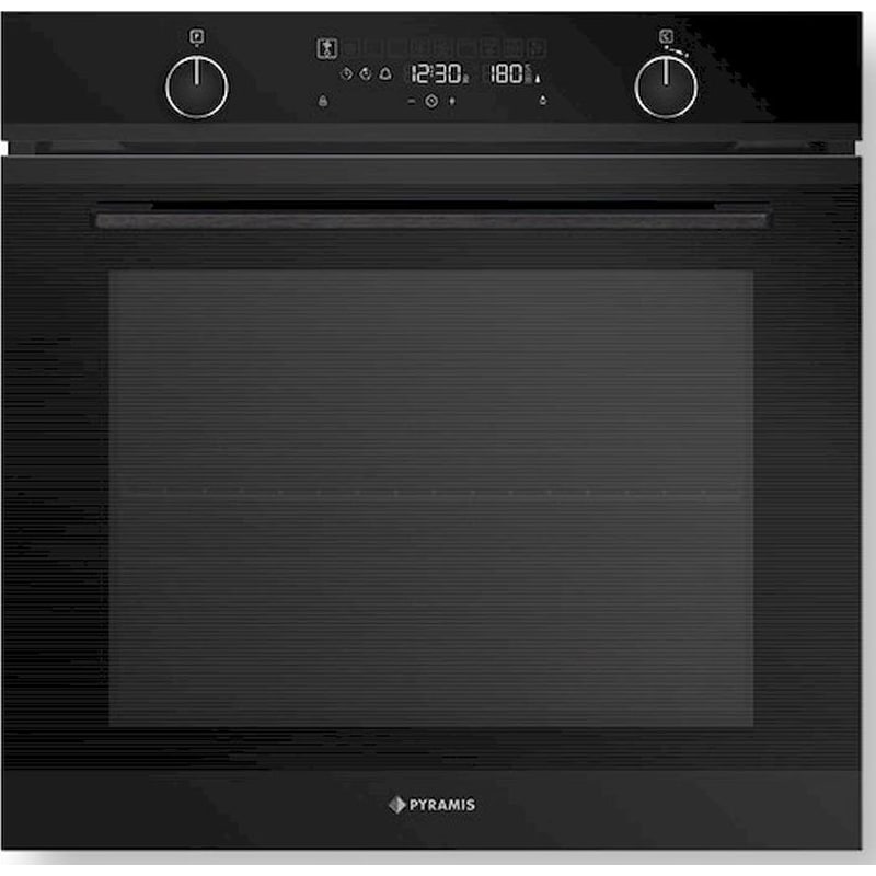 PYRAMIS PYRAMIS PO78094010EBLΜ 78 Lt Μαύρο Εντοιχιζόμενος Φούρνος Άνω Πάγκου