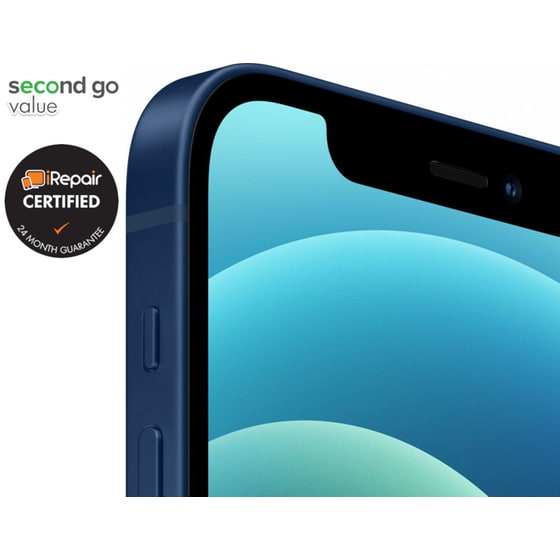 Μεταχειρισμένο Apple iPhone 12 64GB Blue second go value Certified by iRepair image 1