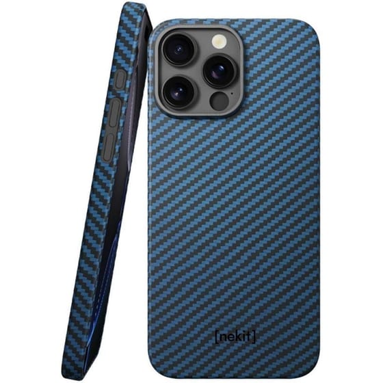 Θήκη Apple iPhone 16 Pro Max - Nekit Fiber με MagSafe 1mm 1500D Kevlar - Blue image 0