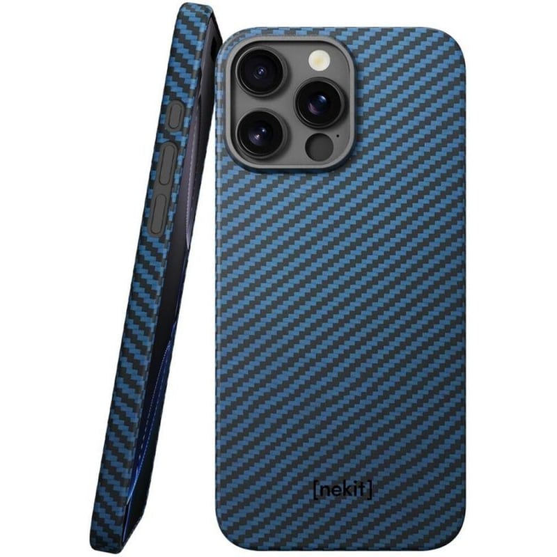 Θήκη Apple iPhone 16 Pro Max - Nekit Fiber με MagSafe 1mm 1500D Kevlar - Blue