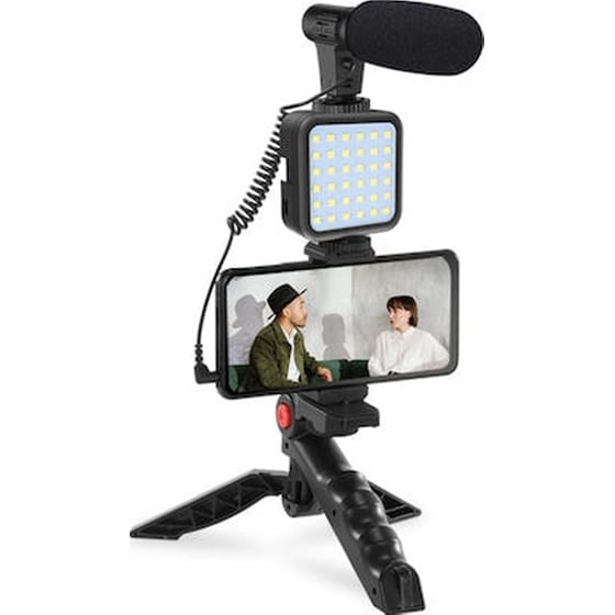 Jumpflash Kit-01lm Camera Microphone With Led Light Is On-camera For Vlog Video Microphone Kit image 0