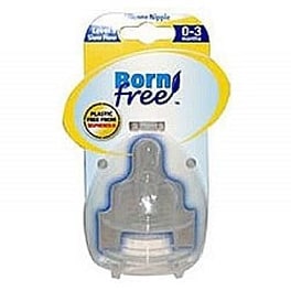 Θηλές Σιλικόνης  Born Free (0-3 Μηνών ) Επίπεδο 1 Χαμηλή Ροή Σετ 2τμχ