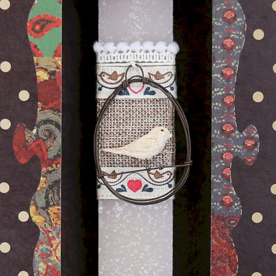 Λαμπάδα Synchronia Αυγό Συρμάτινο - Πουλάκι image 1