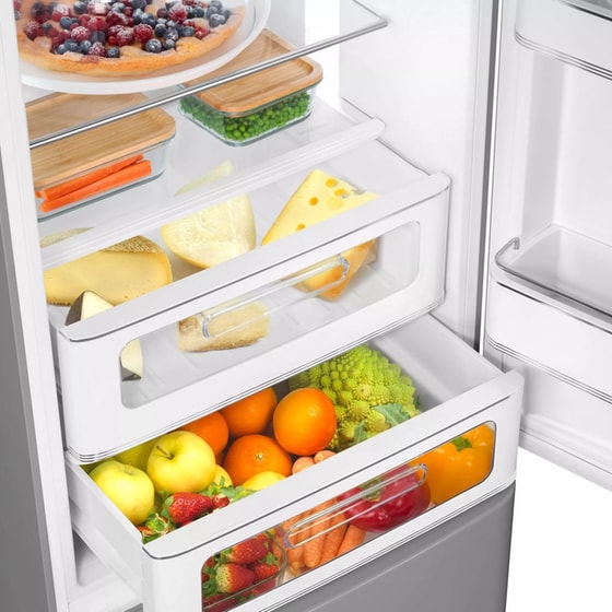 SMEG FAB32LSV6 332 Lt Total No Frost Ασημί Ψυγειοκαταψύκτης image 5