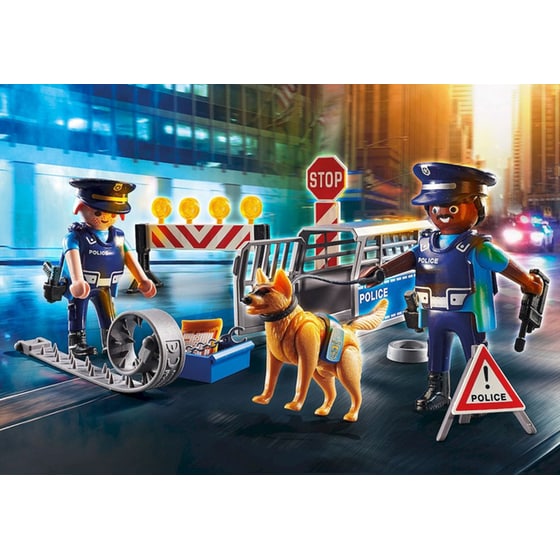 PLAYMOBIL® City Action Οδόφραγμα Αστυνομίας (6924) image 1