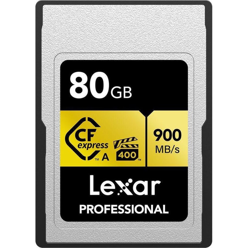 LEXAR Lexar Professional 80gb Cfexpress Type-a Gold Series 900mb/s (σε 3 Άτοκες Ή 4 Εώς 36 Δόσεις)