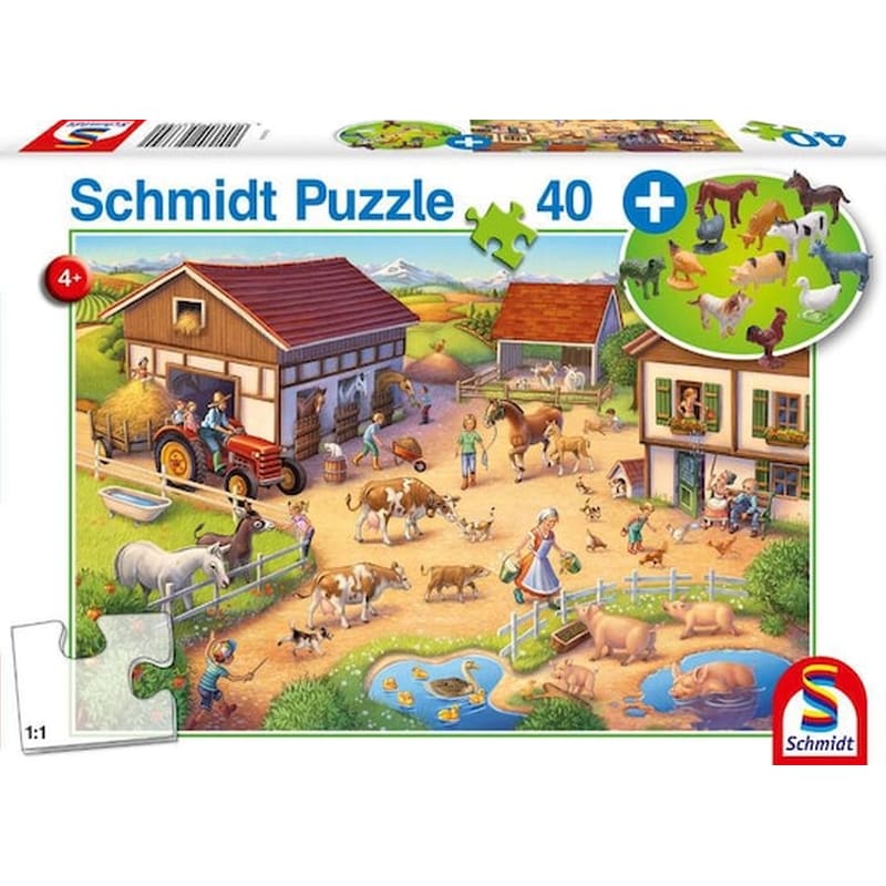 Schmidt Spiele 56379 Fun Farm, 40 Pcs