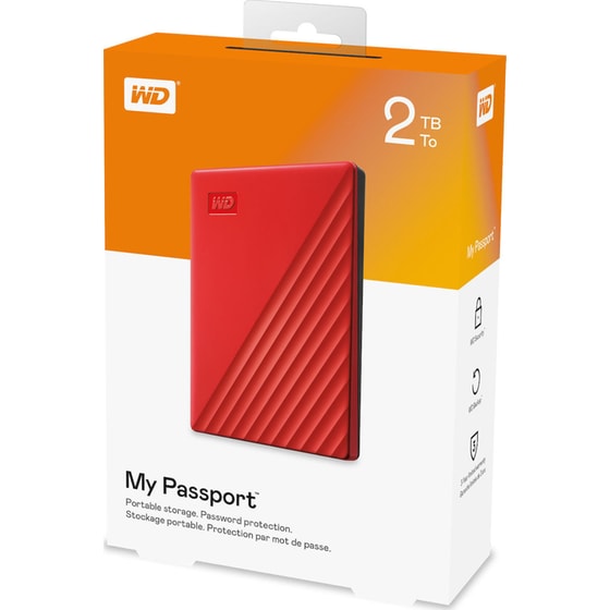 Western Digital My Passport USB 3.2 HDD 2TB 2.5" - Κόκκινο image 5