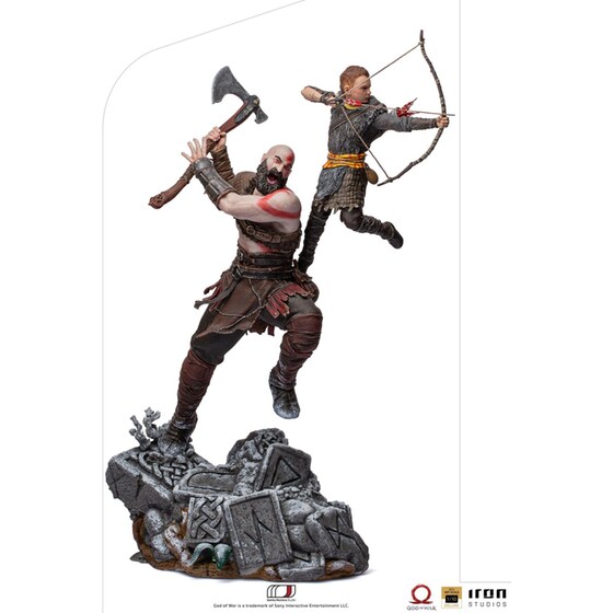 Συλλεκτική Φιγούρα Iron Studios BDS: God of War - Kratos and Atreus Art Scale Statue (1/10) (SOGAME49221-10) image 0