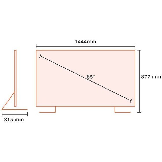 Kydos QLED 65" 4K Google TV Τηλεόραση K65GU22CQ00 image 2