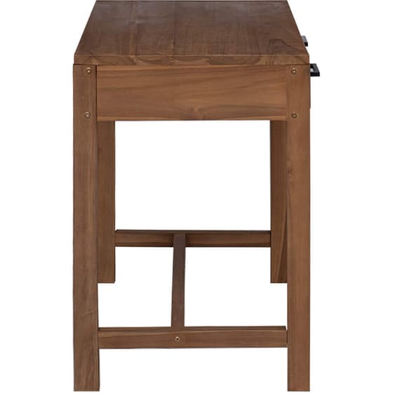 Γραφείο VidaXL με Συρτάρια από Μασίφ Ξύλο Teak 80x50x75 cm - Φυσικό image 2