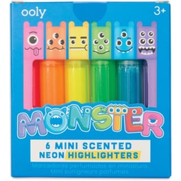 Μαρκαδόροι Υπογράμμισης Ooly Αρωματικοί Mini Monster (6 Τεμάχια)