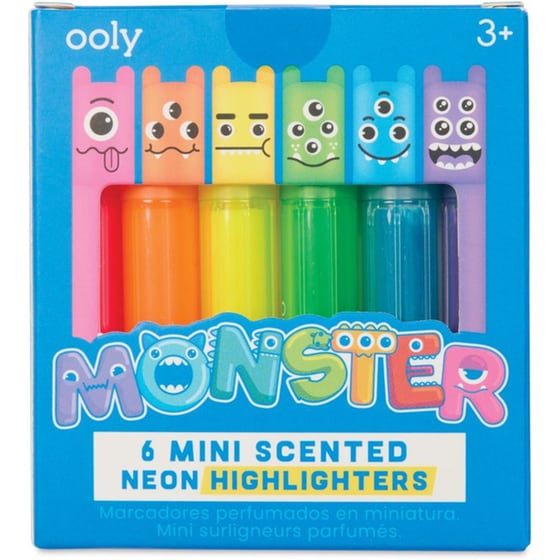 Μαρκαδόροι Υπογράμμισης Ooly Αρωματικοί Mini Monster (6 Τεμάχια) image 0