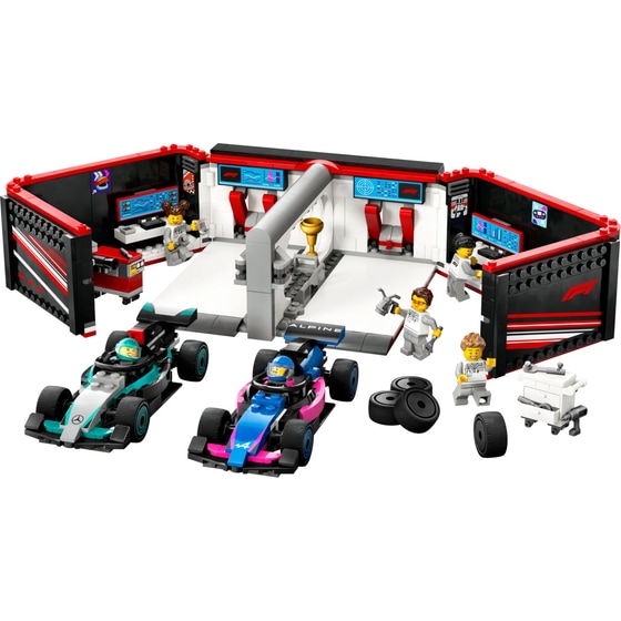 LEGO® City F1® Garage & Mercedes-AMG & Alpine Cars (60444) image 1