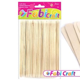 Fabi Ξυλακια Παγωτου 114x10mm 60τμχ Φυσικο
