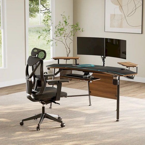 Καρέκλα Γραφείου Εργονομική Eureka Ergonomic ERK-OC05-B από Ύφασμα Mesh - Μαύρη image 4