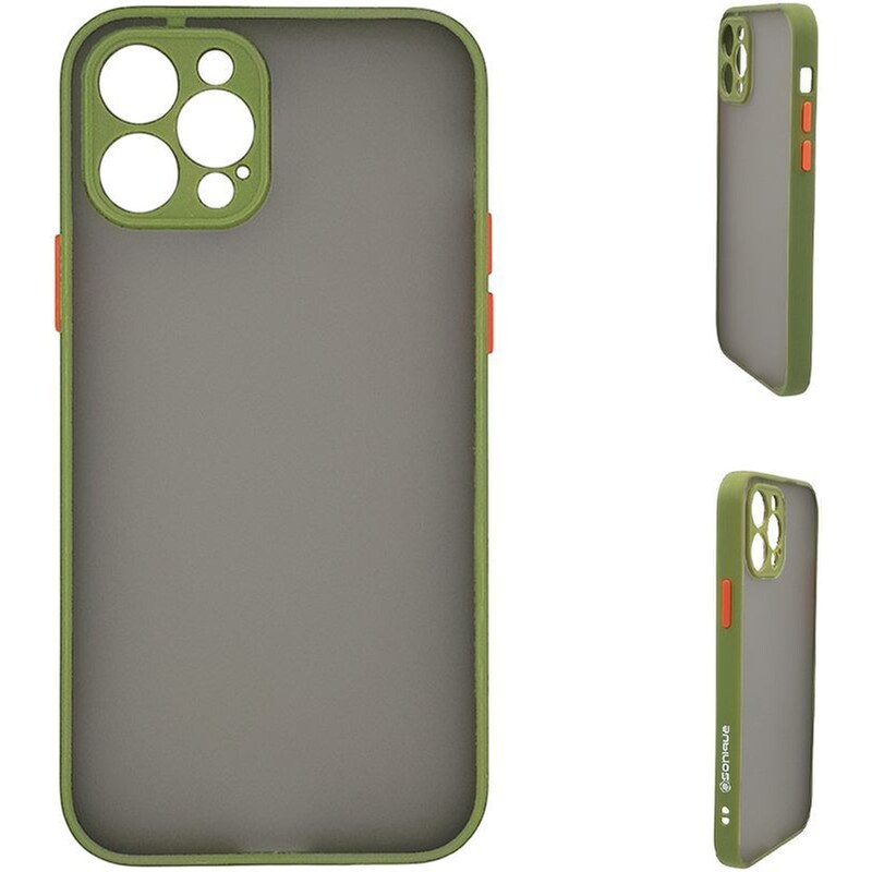 Θήκη Apple iPhone 12 Pro Max - Sonique Color Button Bumper - Πράσινο