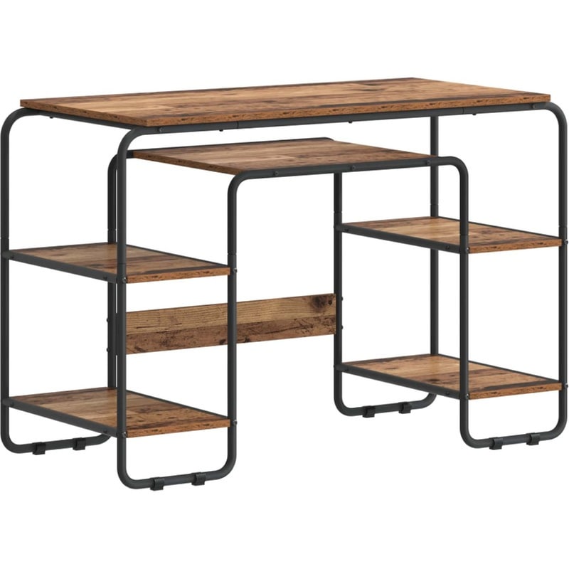 Γραφείο VidaXL με Αποθηκευτικό Χώρο 113,5x52x75,5 cm - Δρυς