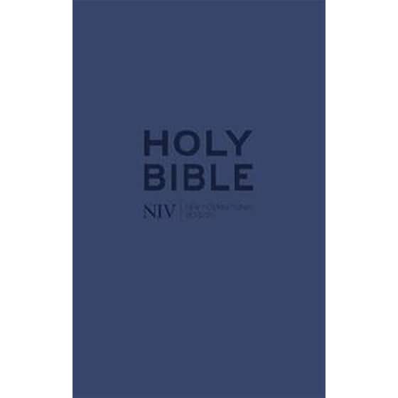 NIV Tiny Navy Soft-tone Bible with Zip image 0