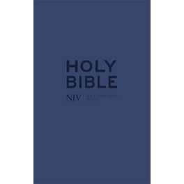 NIV Tiny Navy Soft-tone Bible with Zip