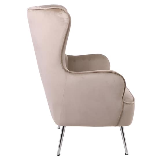 Πολυθρόνα Woodwell Velure C59051 από Ύφασμα - Καφέ image 1