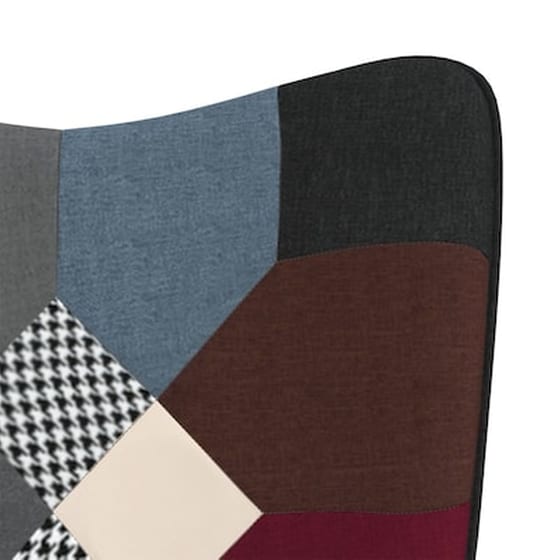 Πολυθρόνα Relax VidaXL Σχέδιο Patchwork από Ύφασμα image 5