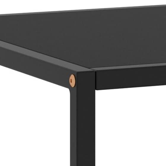 Τραπεζάκι Σαλονιού VidaXL από Ψημένο Γυαλί 100x50x35cm - Μαύρο image 5