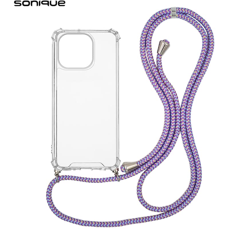 Θήκη Apple iPhone 14 Pro - Sonique Armor Clear - Rainbow Λιλά