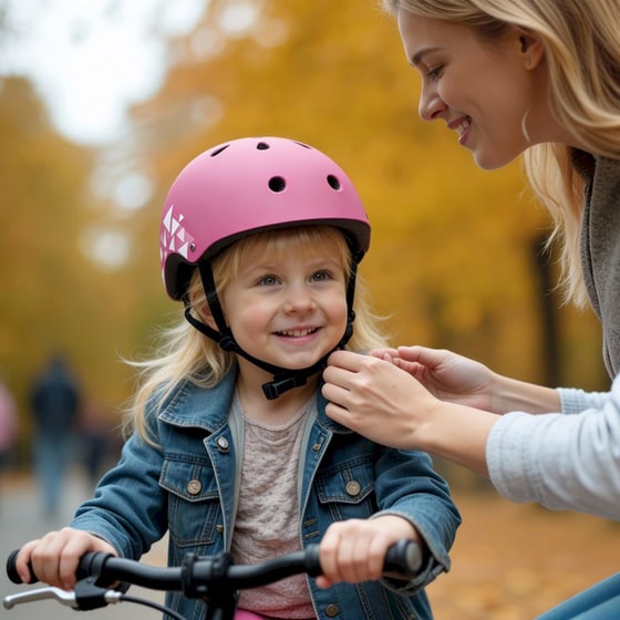 Παιδικό Κράνος SHOKO με Φως Bubble BlushMedium (51-54 cm) - Ροζ με Σχέδιο image 7