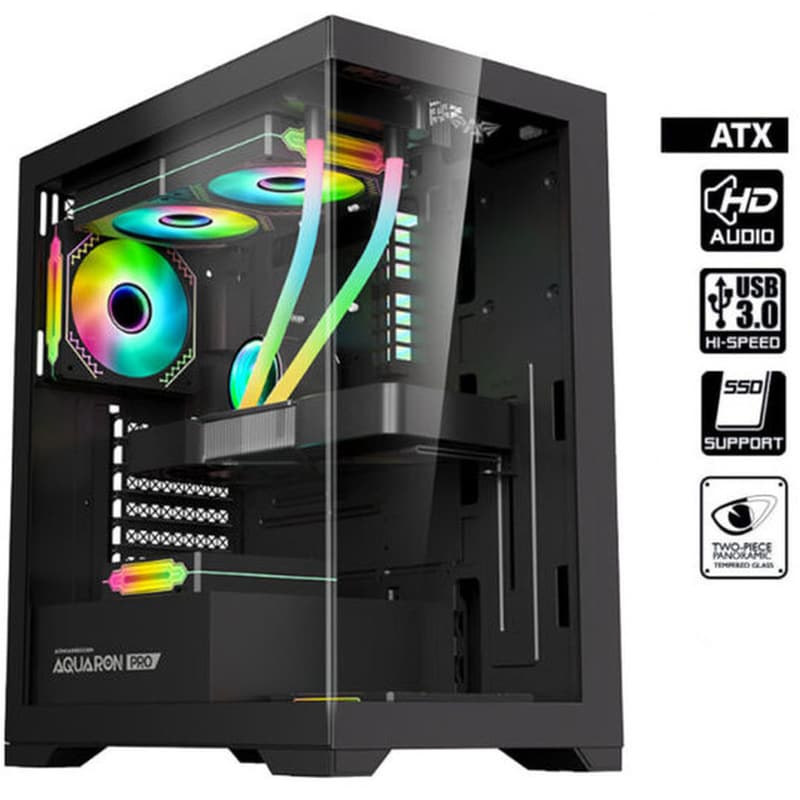 Κουτί Desktop Armaggeddon Aquaron Pro - Μαύρο