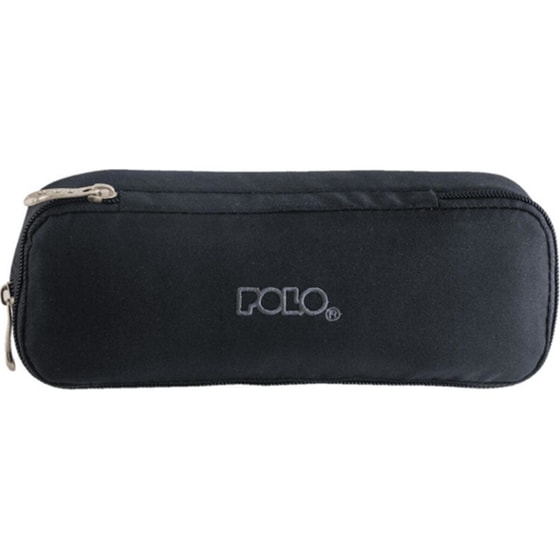 Κασετίνα Οβάλ Polo Θήκη Duo Box Διπλή Μαύρο image 0