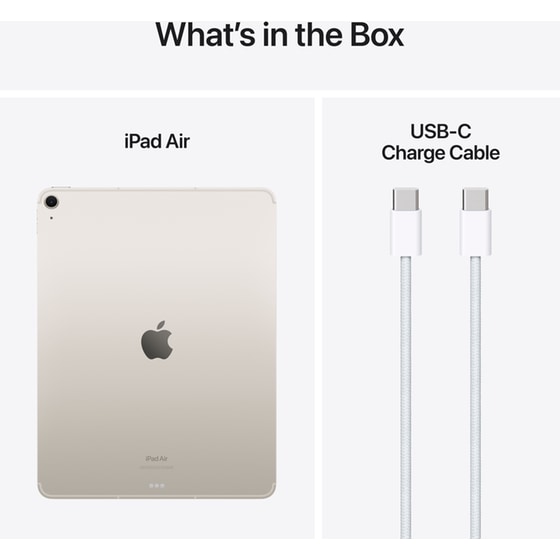 Apple iPad Air 13" 2024 (6th Gen) 1TB 5G - Starlight image 9