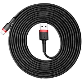 Καλώδιο δεδομένων Baseus Cafule Nylon Braided Usb to Lightning 3m - Black