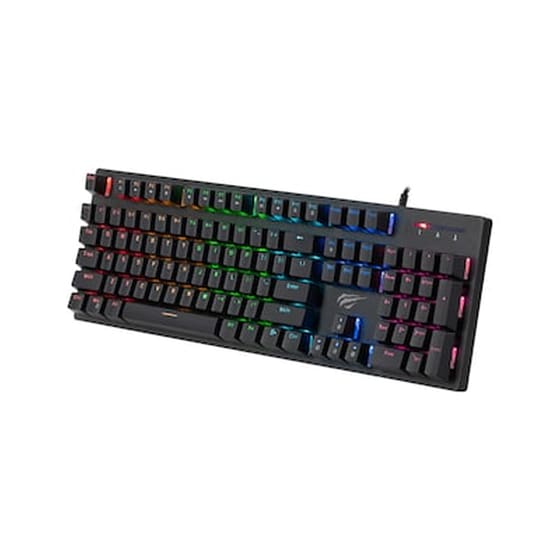 Havit KB858L Gaming Μηχανικό Ενσύρματο Πληκτρολόγιο με Custom Blue διακόπτες και RGB φωτισμό (US) image 2