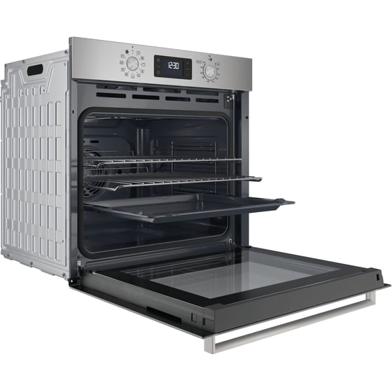 INDESIT IO K78PU X 71 Lt Inox Εντοιχιζόμενος Φούρνος Άνω Πάγκου image 2