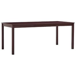 Τραπεζαρία Vidaxl από Ξύλο Πεύκου 180x90x73 cm - Σκούρο Καφέ