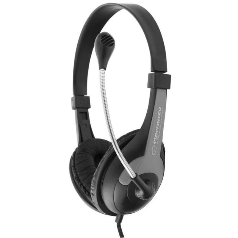 Ακουστικά Headset Esperanza Rooster EH158K με Μικρόφωνο – Γκρι