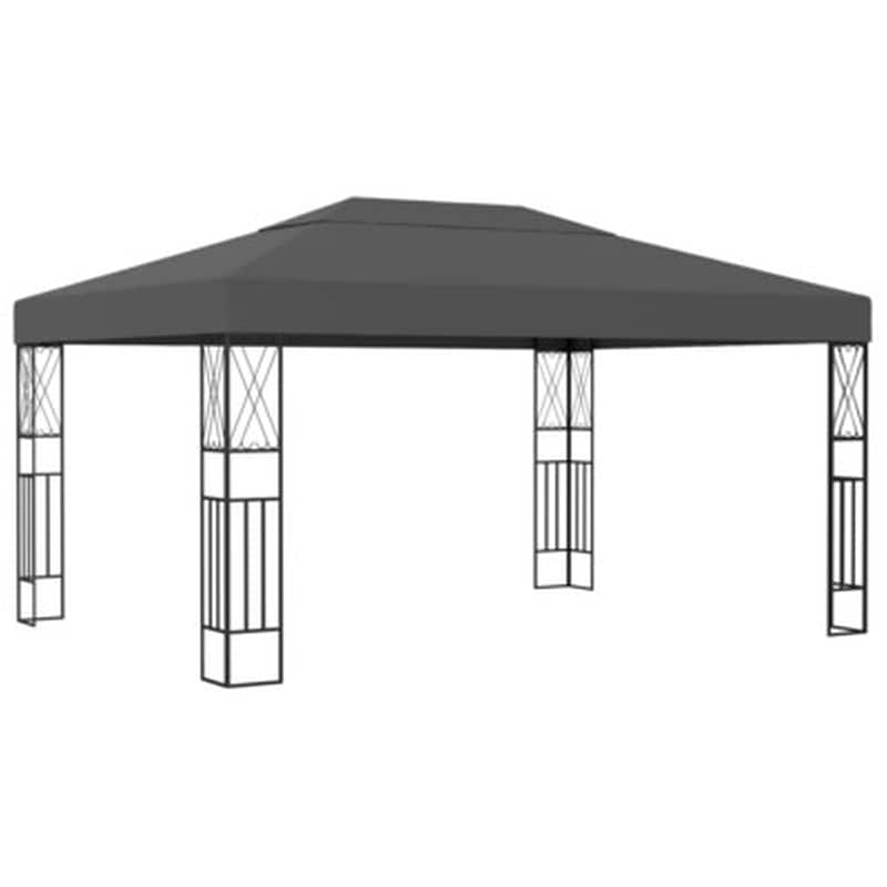Κιόσκι Vidaxl Υφασμάτινο 3x4m - Ανθρακί