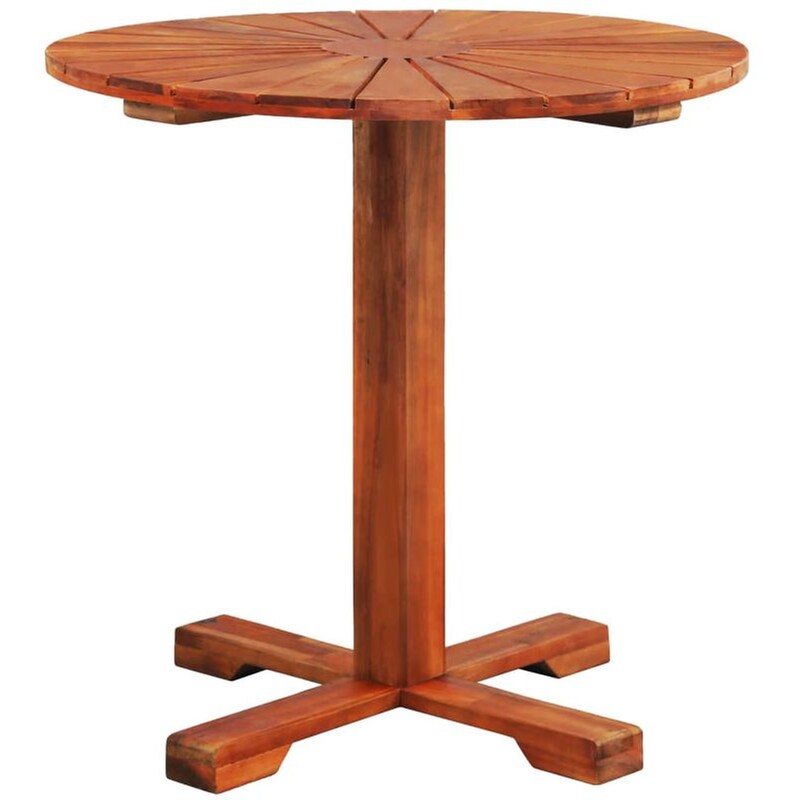 Τραπέζι Εξωτερικού Χώρου Bistro VidaXL από Ξύλο φ70x70 cm - Kαφέ