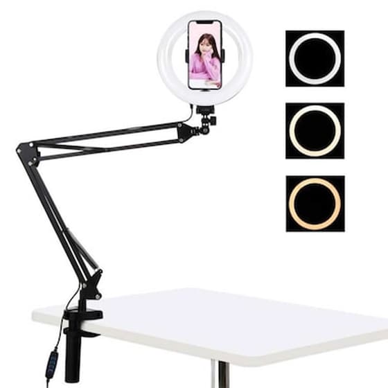 Puluz Ring Light Led Με Βάση Για Γραφείο - Puluz - Selfie Ring Light image 1