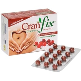 Ειδικό Συμπλήρωμα Uni-pharma Cranfix Cranberry 36mg - 60 κάψουλες