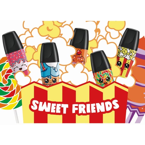 Μαρκαδόρος Υπογράμμισης Stabilo Mini Sweet-Friends Μπλε 2.0 mm image 1